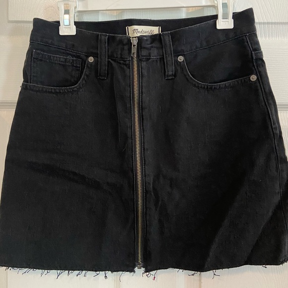 Madewell black denim skirt, size 27 - Picture 1 of 3
